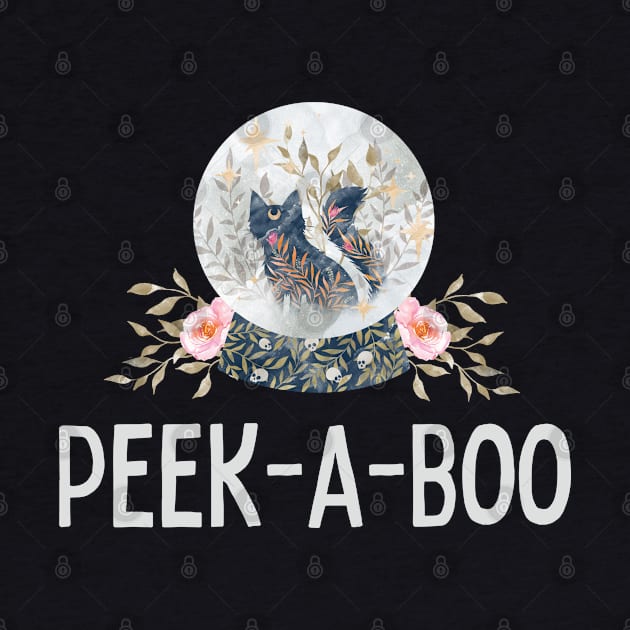 Crystal Ball Gift Peek-A-Boo Mama Witch Shirt by InnerMagic